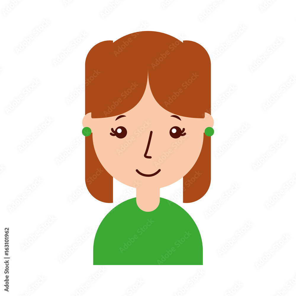 cute young girl avatar character vector illustration design cute young girl avatar character vector illustration design