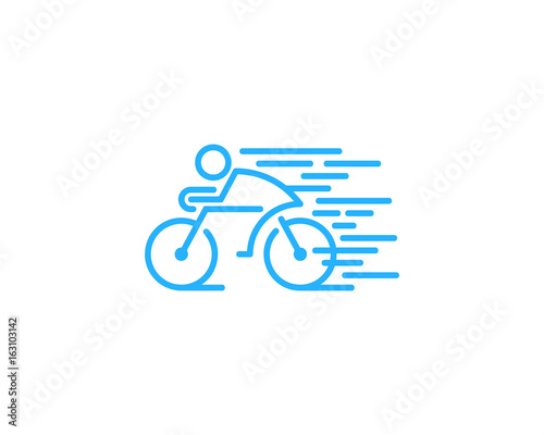 Fast Bike Icon Logo Design Element