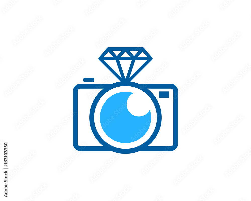 Camera Diamond Icon Logo Design Element Camera Diamond Icon Logo Design Element
