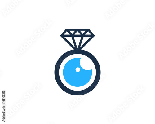 Diamond Eye Icon Logo Design Element
