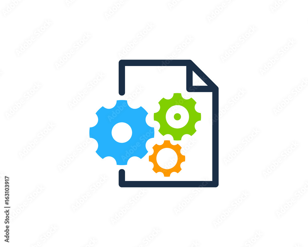 Work File Document Icon Logo Design Element Work File Document Icon Logo Design Element