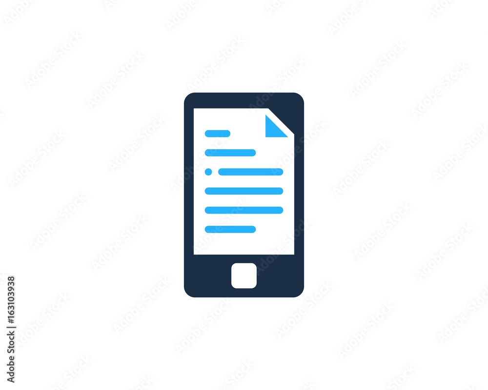 Phone File Document Icon Logo Design Element Phone File Document Icon Logo Design Element