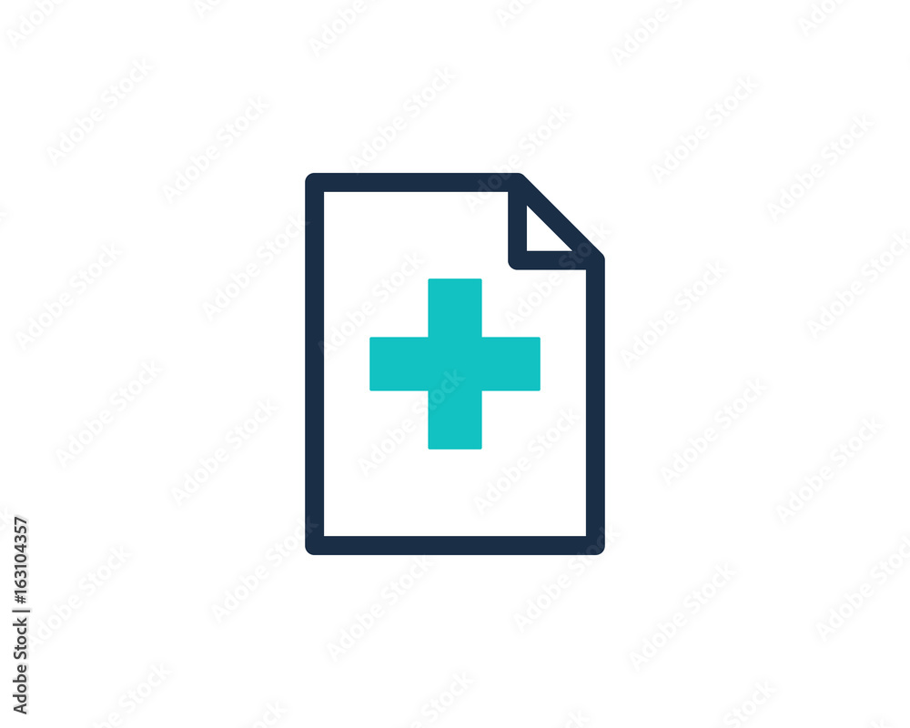 Medical File Document Icon Logo Design Element Medical File Document Icon Logo Design Element