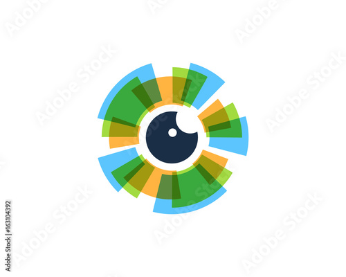 Portal Eye Icon Logo Design Element