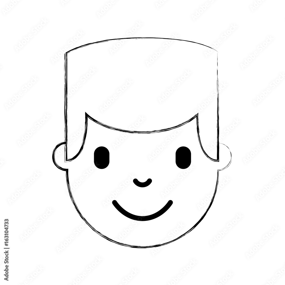 young man head avatar character vector illustration design young man head avatar character vector illustration design