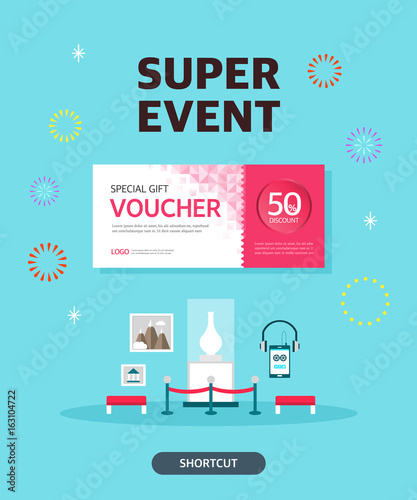 Shopping template illustration