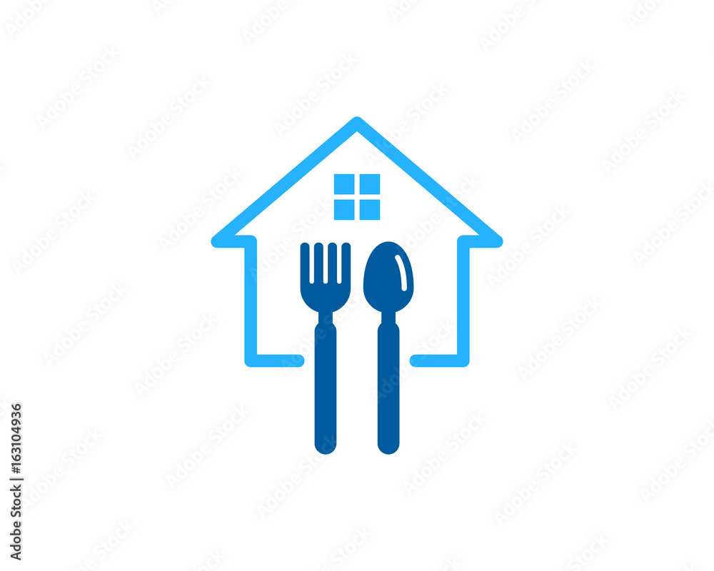 Home Food Icon Logo Design Element Home Food Icon Logo Design Element