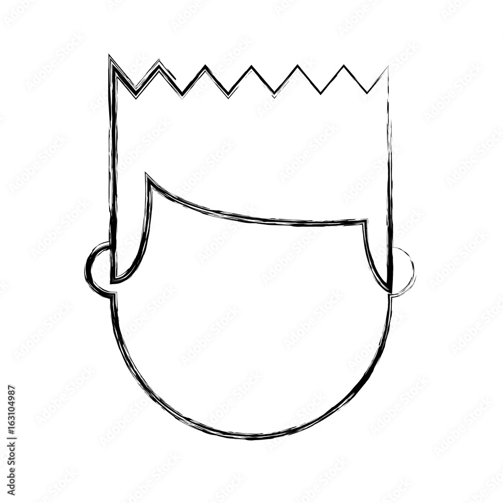 young man head avatar character vector illustration design young man head avatar character vector illustration design