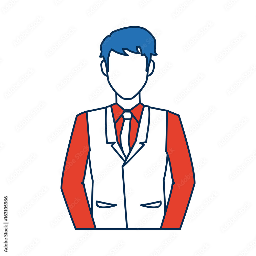 business man character person in blue and orange avatar business man character person in blue and orange avatar