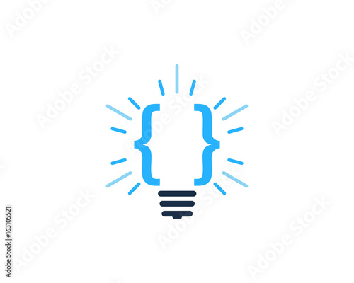 Code Idea Icon Logo Design Element
