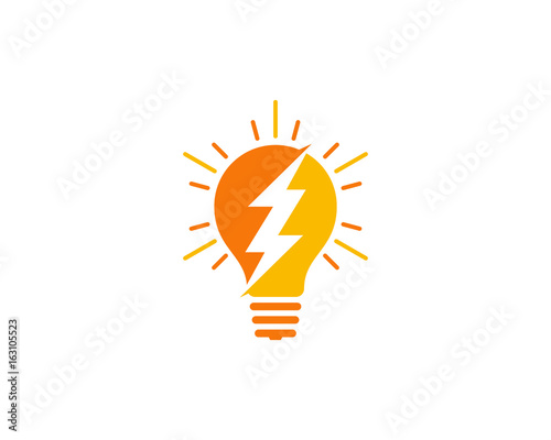 Power Idea Icon Logo Design Element