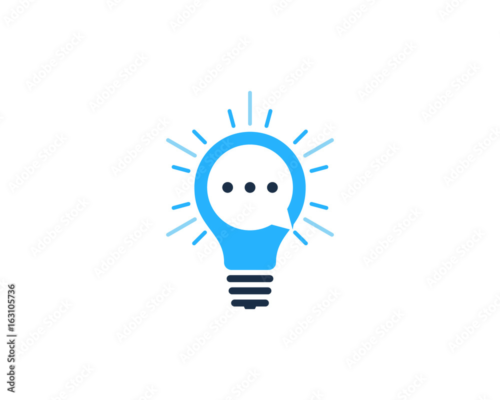 Chat Idea Icon Logo Design Element