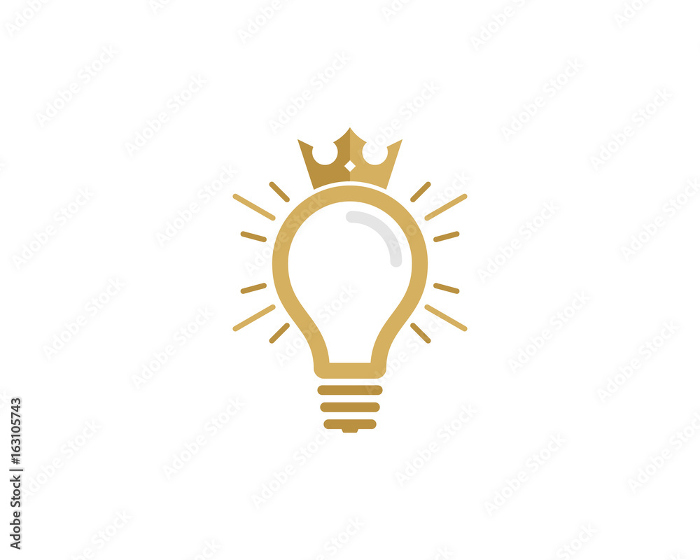 King Idea Icon Logo Design Element King Idea Icon Logo Design Element