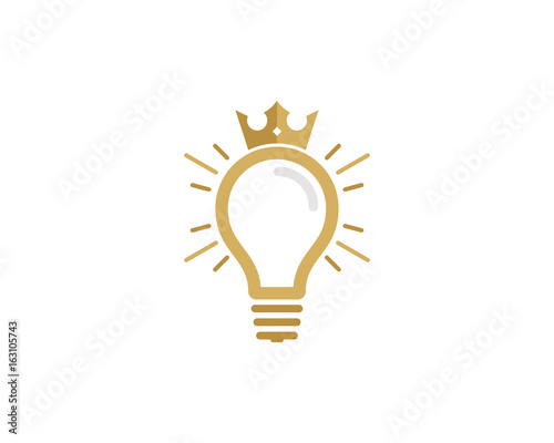 King Idea Icon Logo Design Element