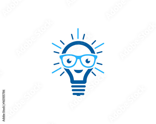 Geek Idea Icon Logo Design Element