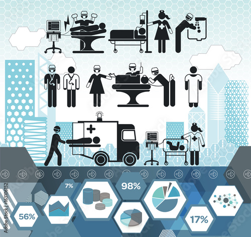 Emergency Medical Infographic Icon Set