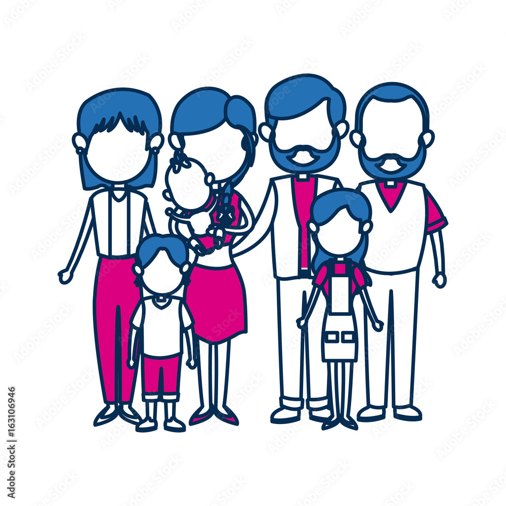 cute family people together in blue image cute family people together in blue image