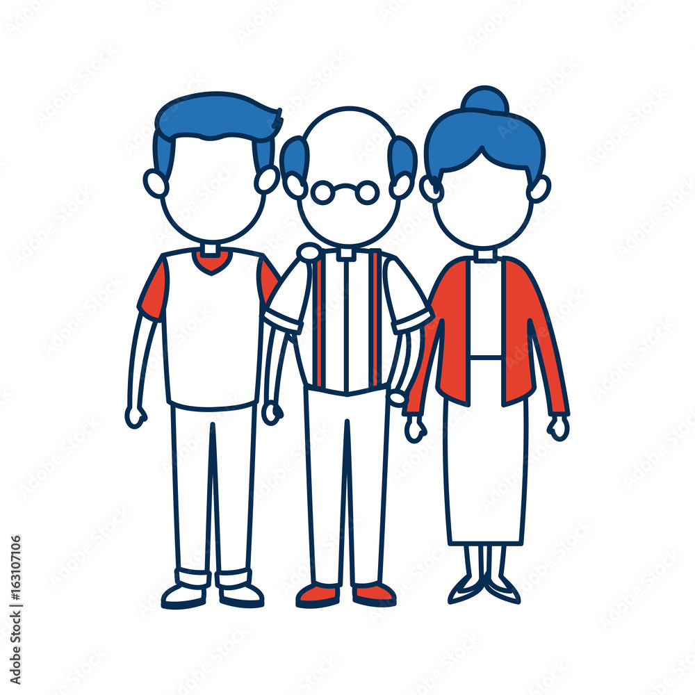people family member together character image people family member together character image