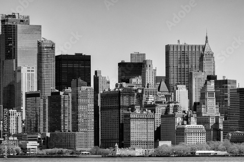 New York Manhattan view in black and white #163107328