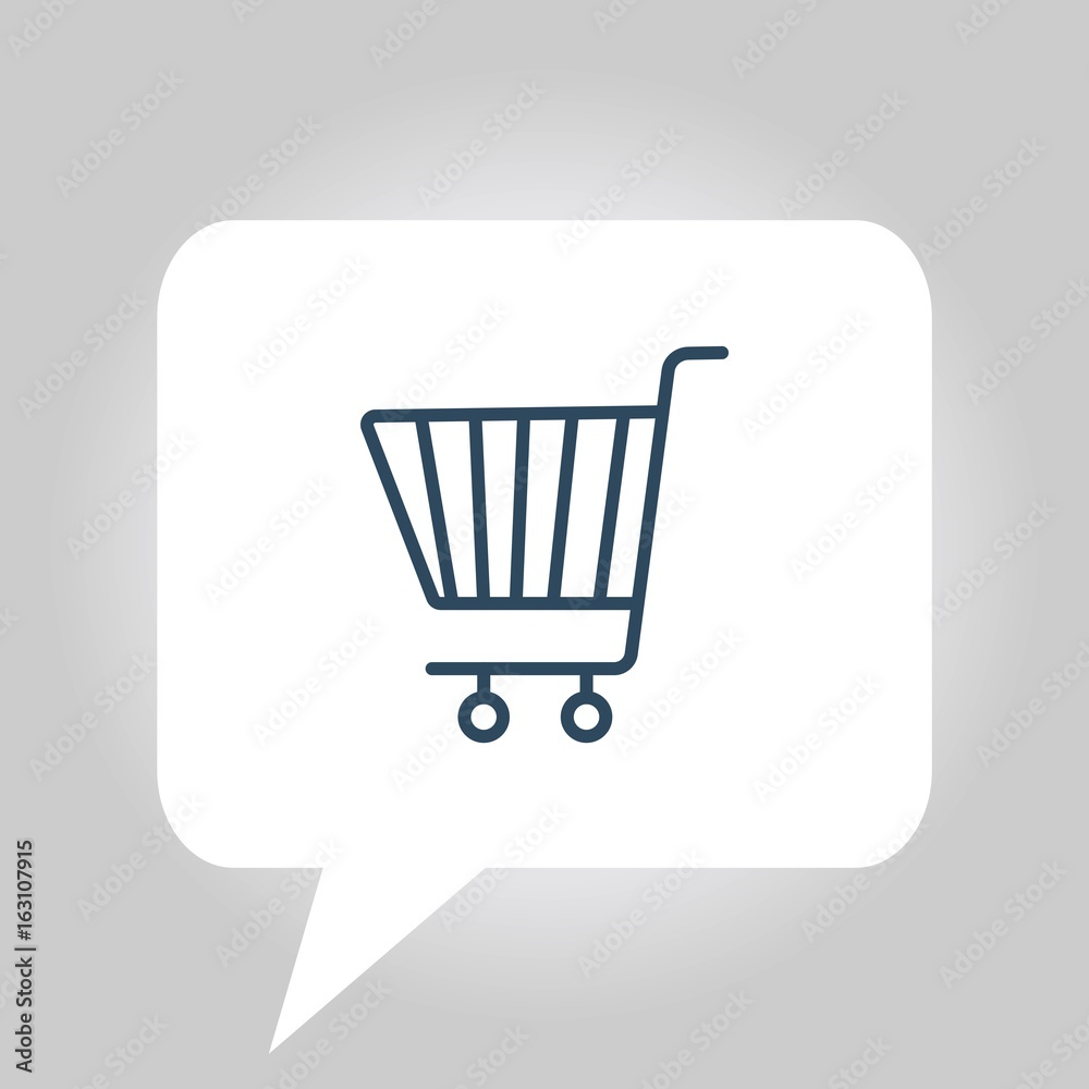grocery shopping cart vector icon grocery shopping cart vector icon