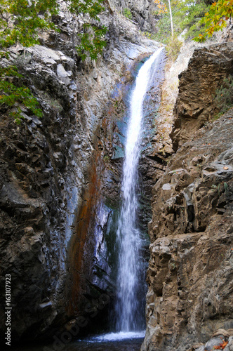 mountain waterfall