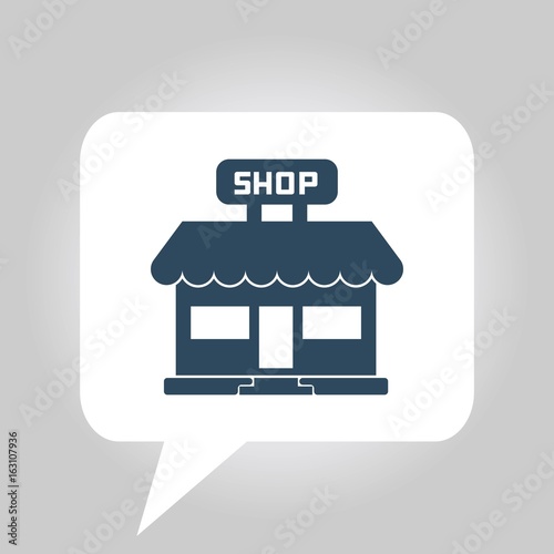 shop store frontal building vector icon