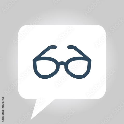 vintage eyeglasses vector icon