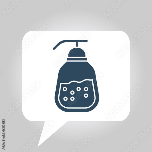 liquid soap bottle vector icon