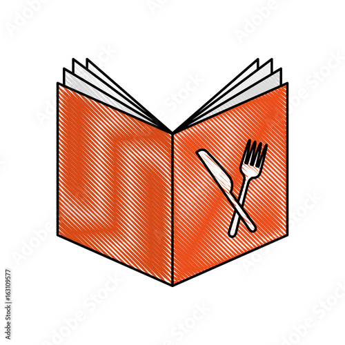 recipe book isolated icon vector illustration design