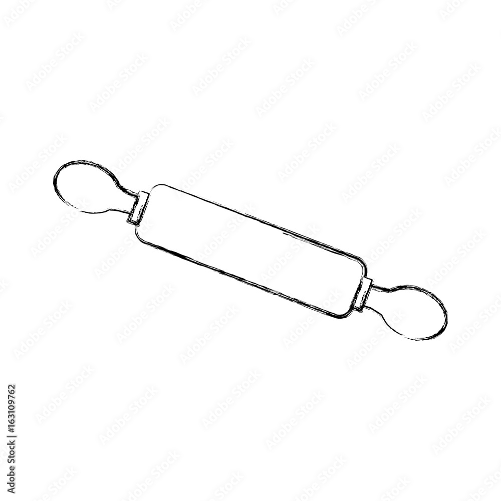 kitchen wooden roller icon vector illustration design kitchen wooden roller icon vector illustration design