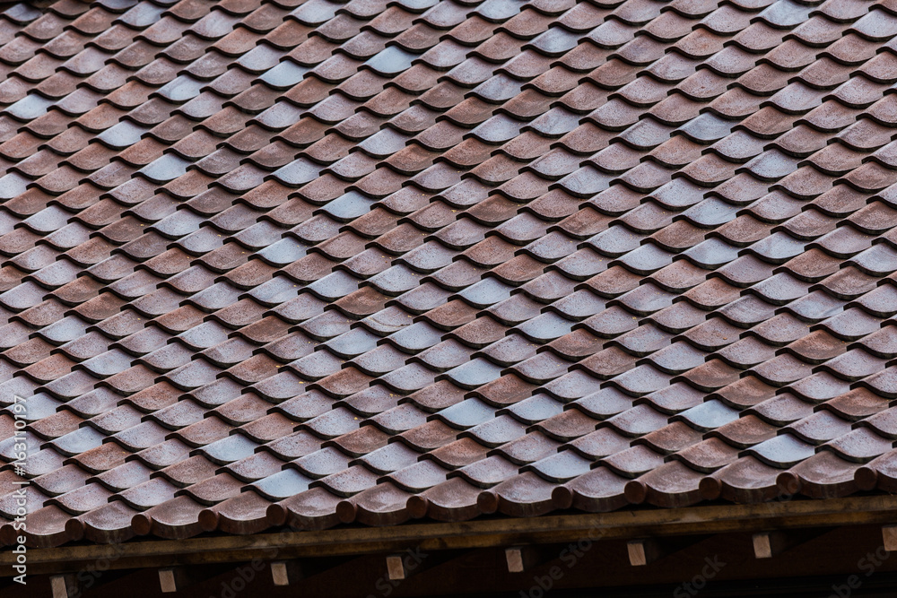 Fototapeta premium 瓦屋根 テクスチャー