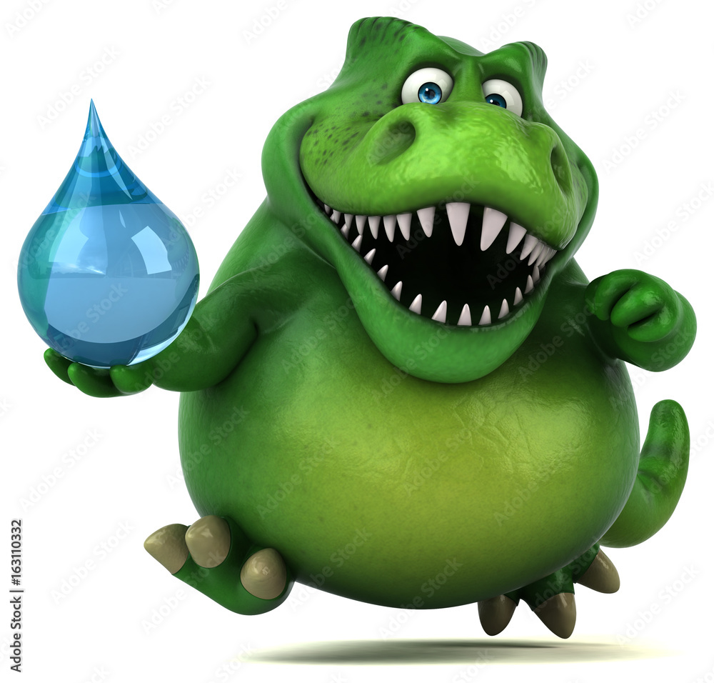 Fototapeta premium Fun dinosaur - 3D Illustration