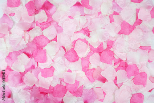 the background decorated pink petals