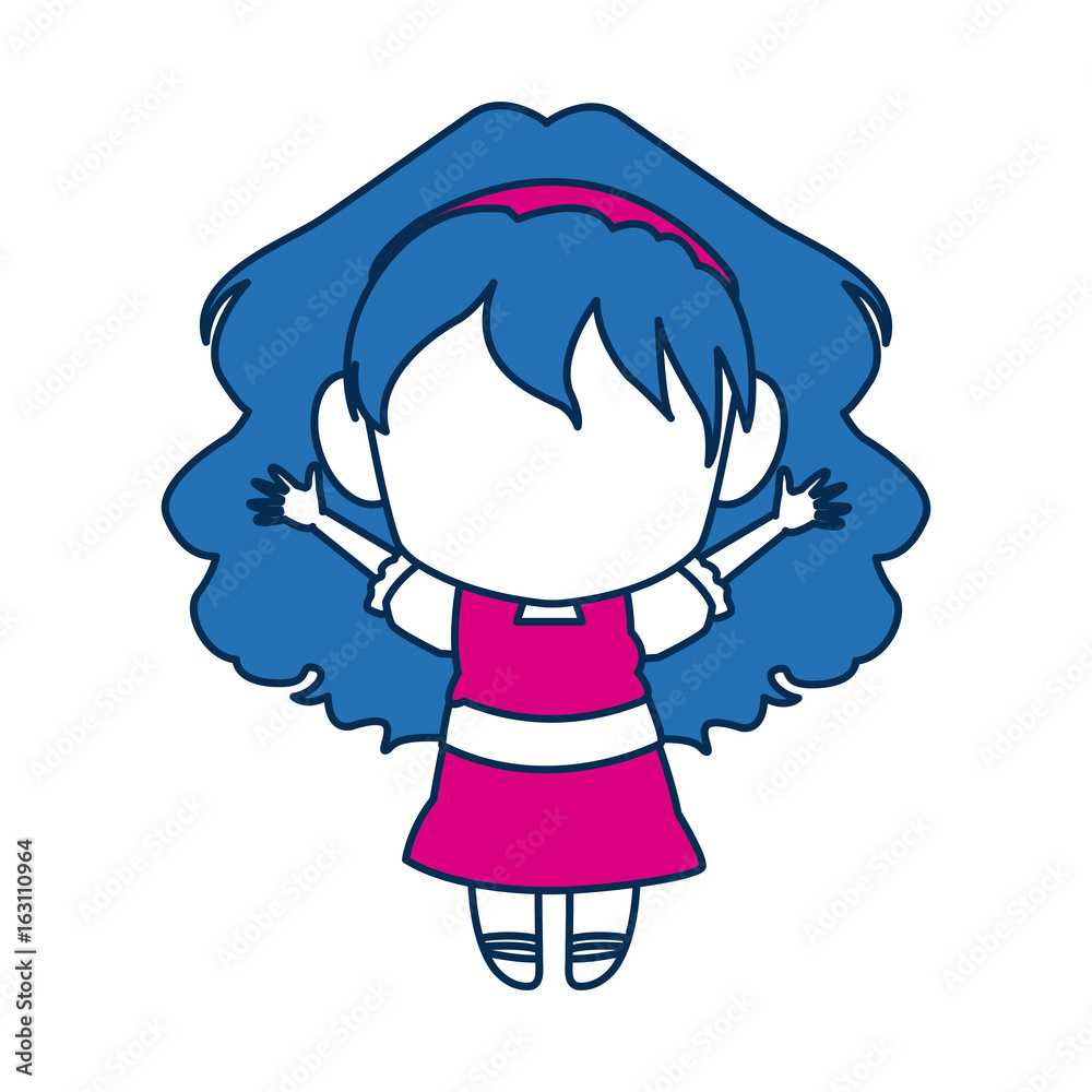 cute anime chibi little girl cartoon style cute anime chibi little girl cartoon style