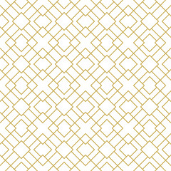 Fototapete Goldene abstrakte geometrische Muster Stilvolles Quadrate Linienmuster modern  © IMR