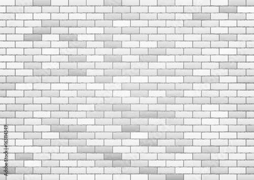 White brick wall texture background