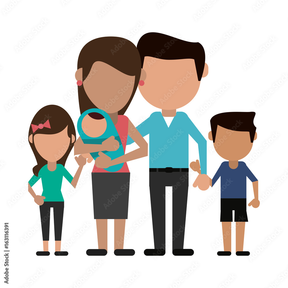 avatars of traditional family members icon image vector illustration design avatars of traditional family members icon image vector illustration design
