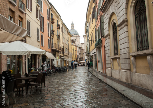   The historic city center of Mantua. Italy