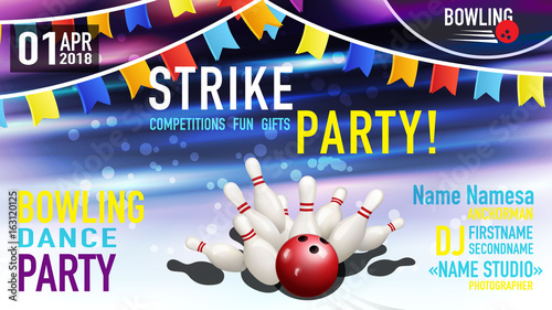 Bowling poster design