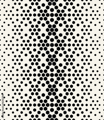 hexagon halftone gradient geometric deco pattern background