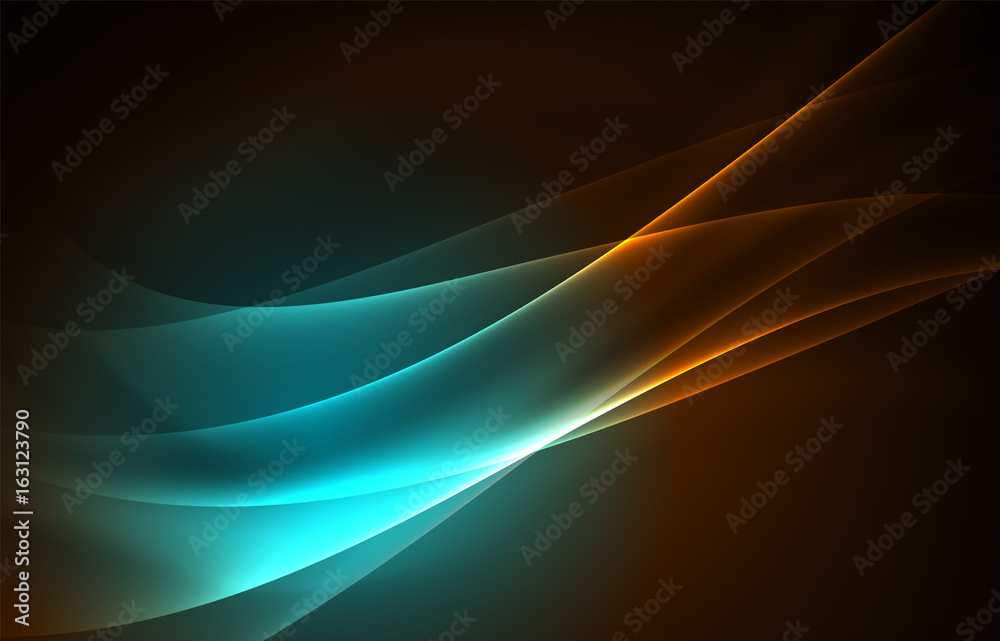 Naklejka premium Vector polar lights concept background