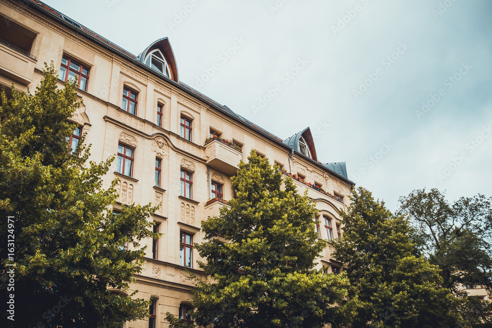 typical buildings at friedrichshain, berlin typical buildings at friedrichshain, berlin