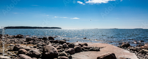 Stone beach in Helsinki