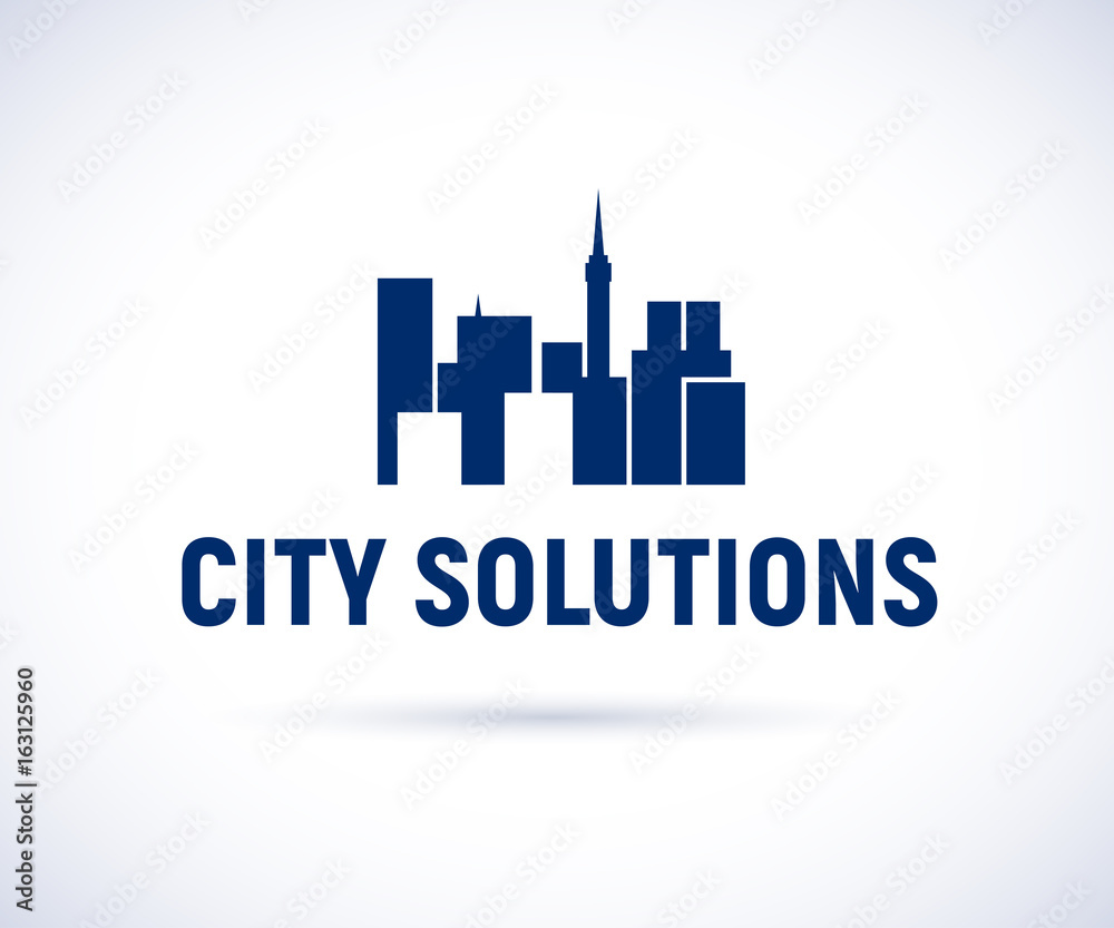 Vector flat simple construction company and architect business studio logo design template isolated. Vector flat simple construction company and architect business studio logo design template isolated.