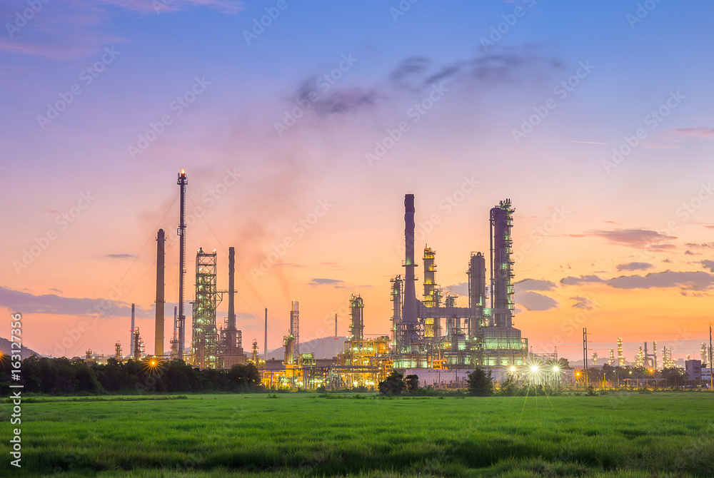 Oil refinery in petrochemical industry
