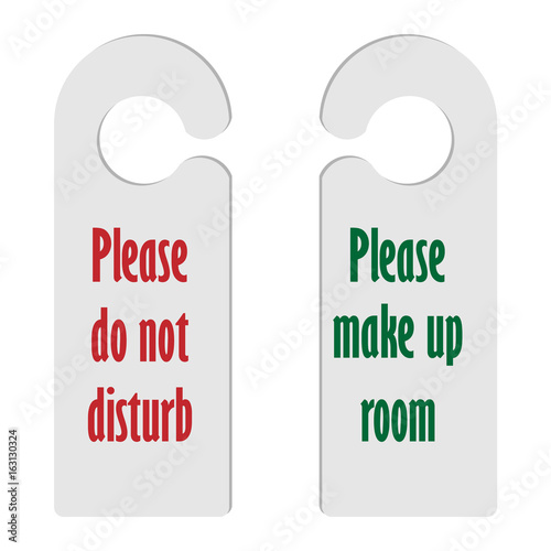 Hotel hanger tags