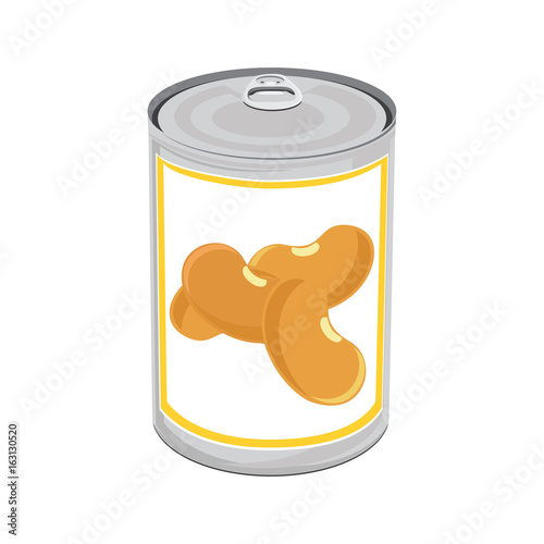 Canned food vector