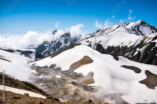 snow capped mountain landscape