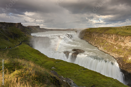 Gullfoss Waterfall. Iceland