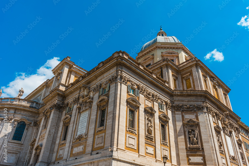 Low angle of Santa Maria Maggiore